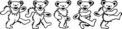 grateful dead bears clipart - Clip Art Library