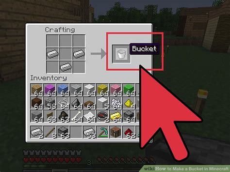 How to Make a Bucket in Minecraft: 8 Steps (with Pictures)