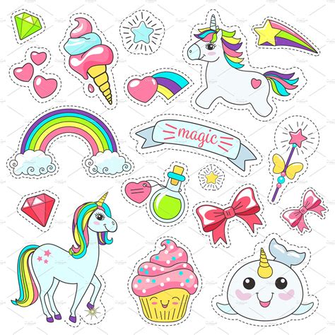 Printable Unicorn Stickers - Printable Word Searches