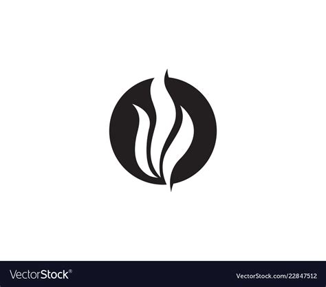 Fire and wings hot logo Royalty Free Vector Image