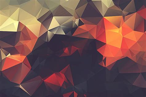 HD wallpaper: multicolored geometric-themed abstract wallpaper, low ...