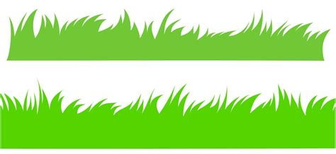 green grass illustration isolated white background. 6960062 Vector Art ...