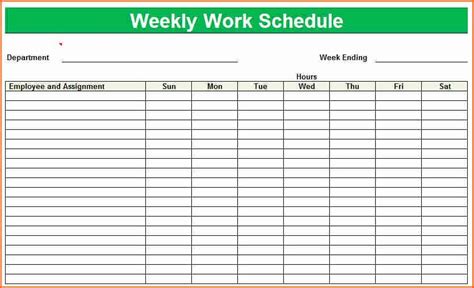 Weekly Staffing Schedule Template Awesome 8 Weekly Staff Schedule ...