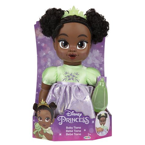 Disney Princess Deluxe Tiana Baby Doll Includes Tiara and Bottle, for ...