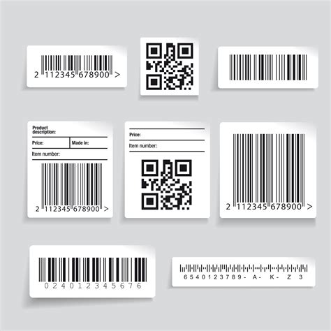 Barcode label set | Custom-Designed Illustrations ~ Creative Market