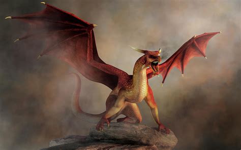 Red Dragon Digital Art by Daniel Eskridge