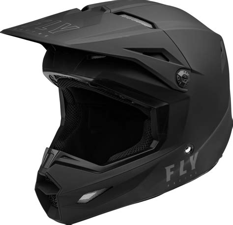 Fly Racing Kinetic Solid Off Road Dirt Bike ATV Helmet Matte Black