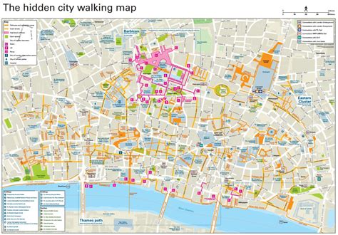 Walking In London Map - Amargo Marquita