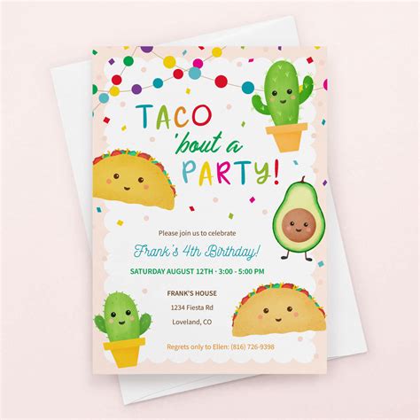 Taco Bout A Party Birthday Invitation - Colleen Michele