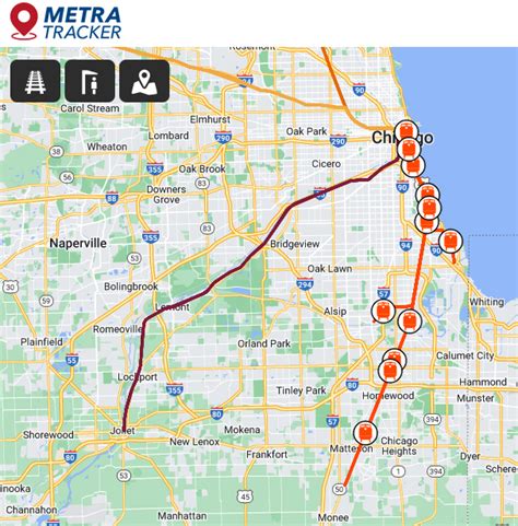 Metra Train Map