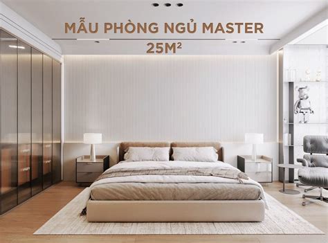 TOP 30 Mẫu thiết kế phòng ngủ master 25m2 đẹp, xu hướng 2023