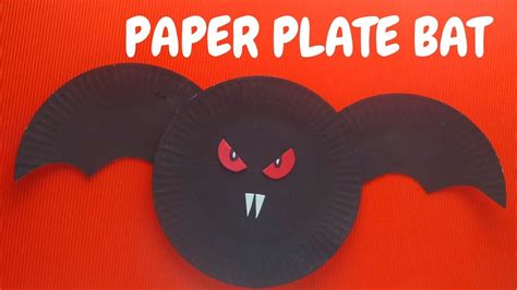 Paper Plate Bat Craft