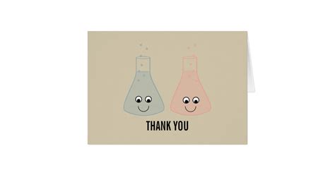 Cute Chemistry Thank You Card | Zazzle