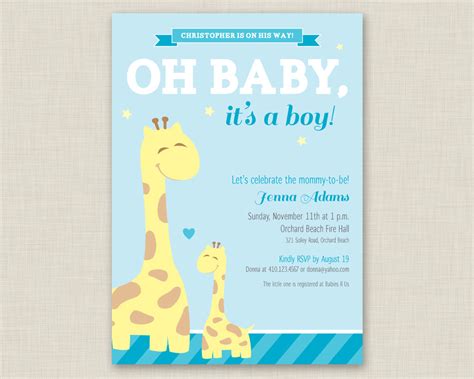 Design : Free Baby Shower Invitation Template Boy Free Printable Baby ...