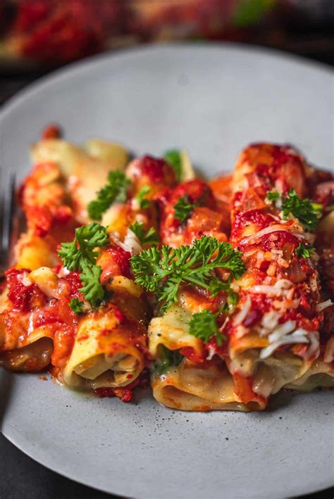 Vegan Cannelloni Recipe - Oh My Veggies