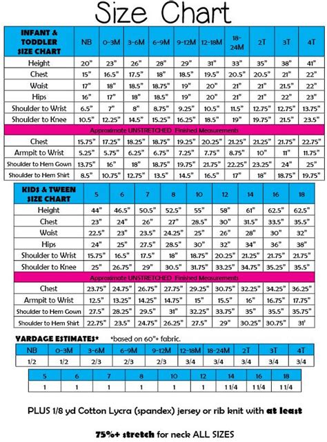 Más de 25 ideas increíbles sobre Size chart en Pinterest | Tabla de ...