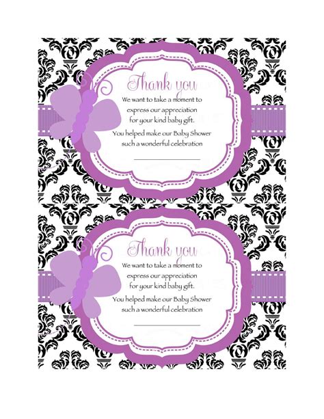 Thank You Card Template Printable Free Printable Templates | Images and ...