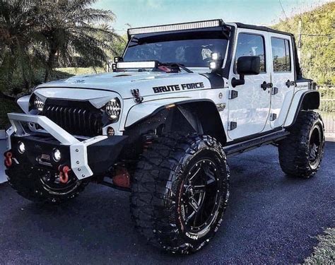 all white custom jeep wrangler - Aileen Holloman