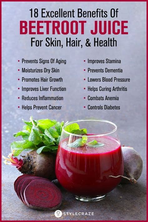 Beet Juice Good For Anxiety - health benefits