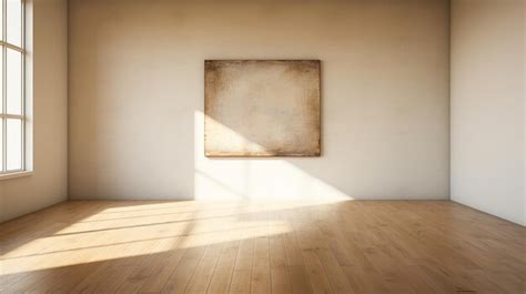 Premium Photo | Empty Gallery Wall with One Empty Portrait Canvas