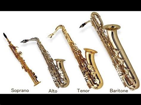 types of saxophones - YouTube