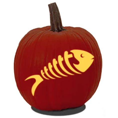 15 Free Fish Pumpkin Carving Patterns & Stencils - Artsy Pretty Plants