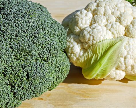 Royalty-Free photo: Two broccoli and cauliflower | PickPik