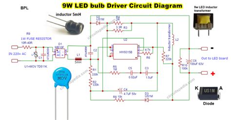 9 Watt Led Driver Circuit Diagram