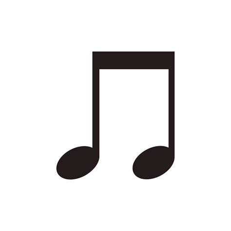 Music note vector illustration melody symbol. Musical design icon and ...