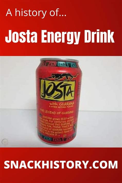 Josta Energy Drink (History, Pictures & Commercials) - Snack History