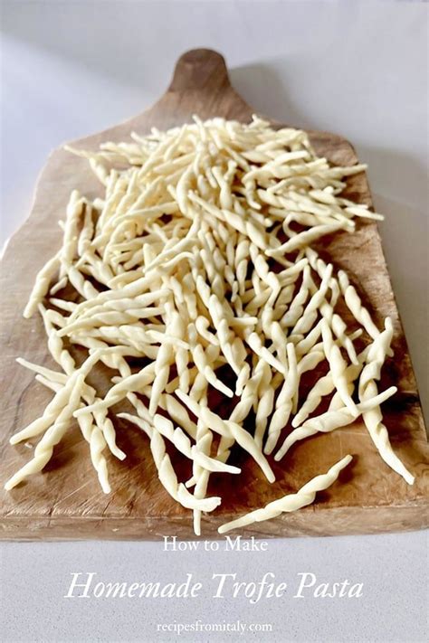 How to Make Homemade Trofie Pasta - Recipes from Italy