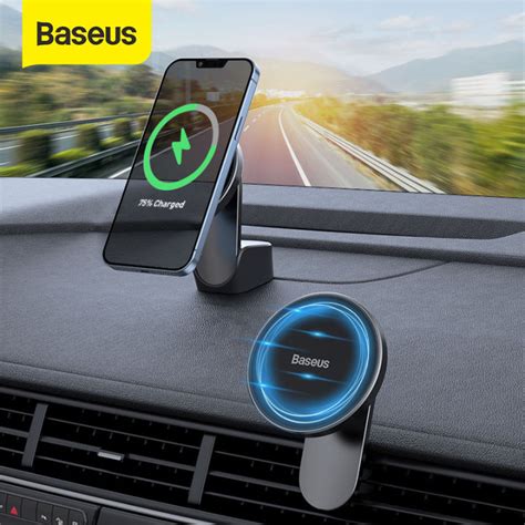 Baseus Wireless Car Charger 15W MagSafe car charger Magnetic Car Phone ...