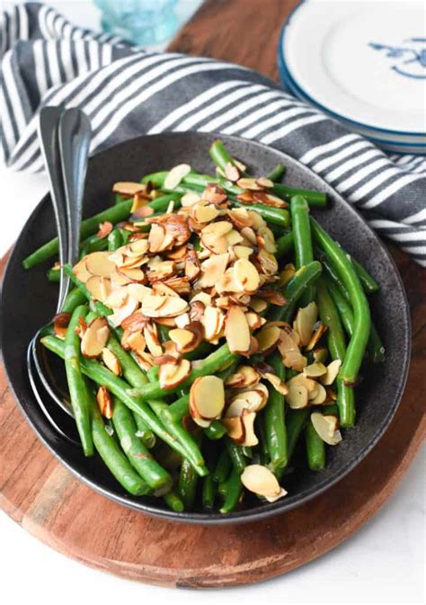 French-Style Green Beans Almondine - The Conscious Plant Kitchen