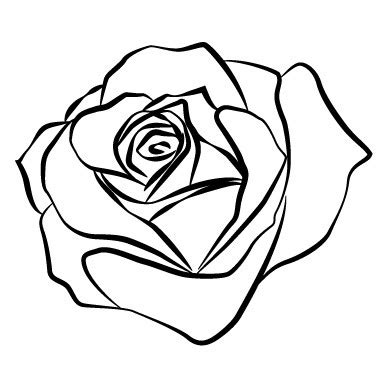 Rose outline free download clip art on clipart jpg – Clipartix