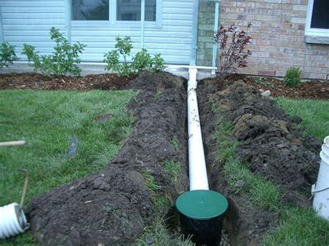 Underground Downspout Extension | Backyard drainage, Downspout drainage ...