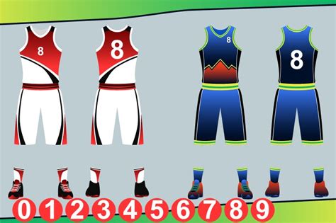 Basketball Template Jersey Vector Images (over 7,400)