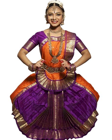 Pink & Orange Folk Dance Dress | Bharatanatyam costume, Dance dresses ...