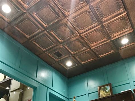 Know Before You Install: Real Copper Ceiling Tiles vs. Faux Copper ...