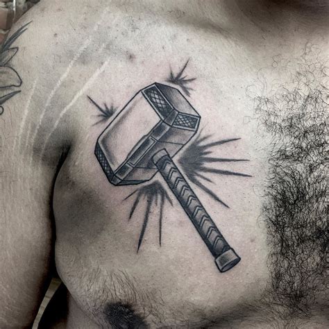 Thor Hammer Tattoo Simple