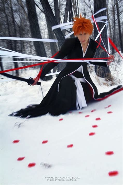 Bleach Cosplay Costumes: Bleach Ichigo Kurosaki Bankai Cosplay Girl