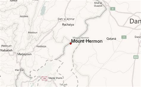 Mount Hermon Mountain Information