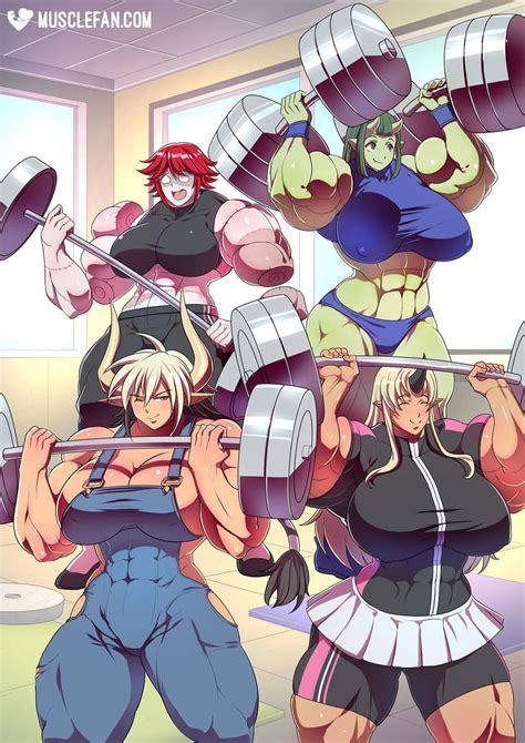 Muscular Monster Girls by muscle-fan-comics on DeviantArt