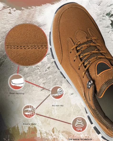 Men's Hiking Outdoor Sports Arch Support Walking Shoes Sneakers-Burnzay