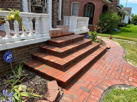 Brick Paver Steps and Walkway Installation in New Orleans, LA | Mudbug ...