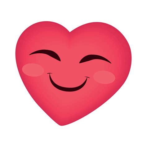 cute smiling emoji heart 10793296 Vector Art at Vecteezy