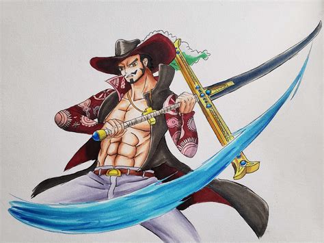 Warlords drawing #8: Dracule Mihawk | One Piece Amino