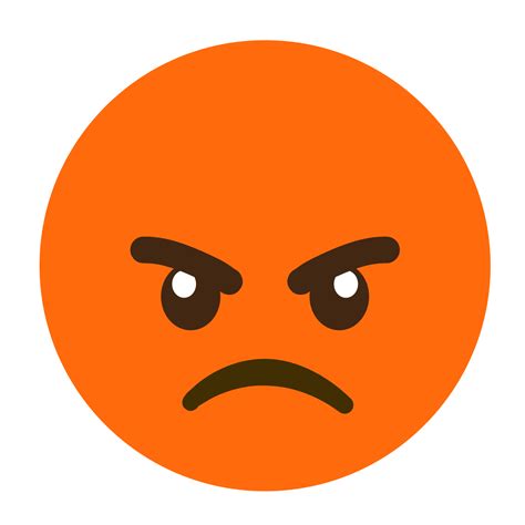 Frustrated Face Emoji Clipart