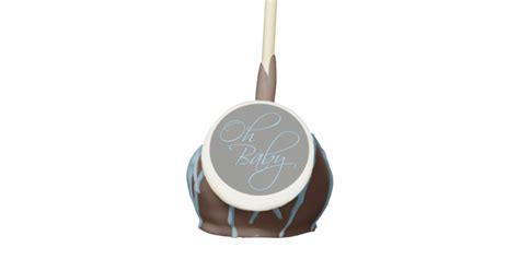 Oh Baby Posh Baby Shower for Boy Cake Pops | Zazzle