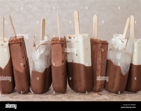 Ice Cream Popsicles Stock Photo - Alamy