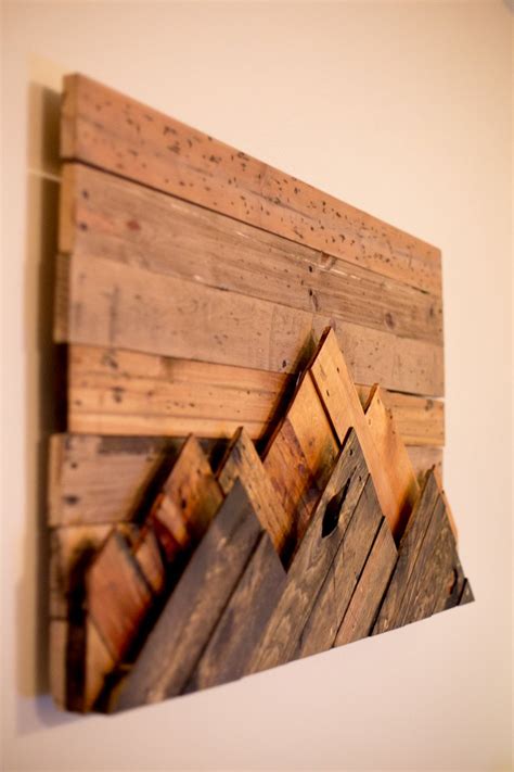 Diy Wood Mountain Wall Art - Teds Wood Collection